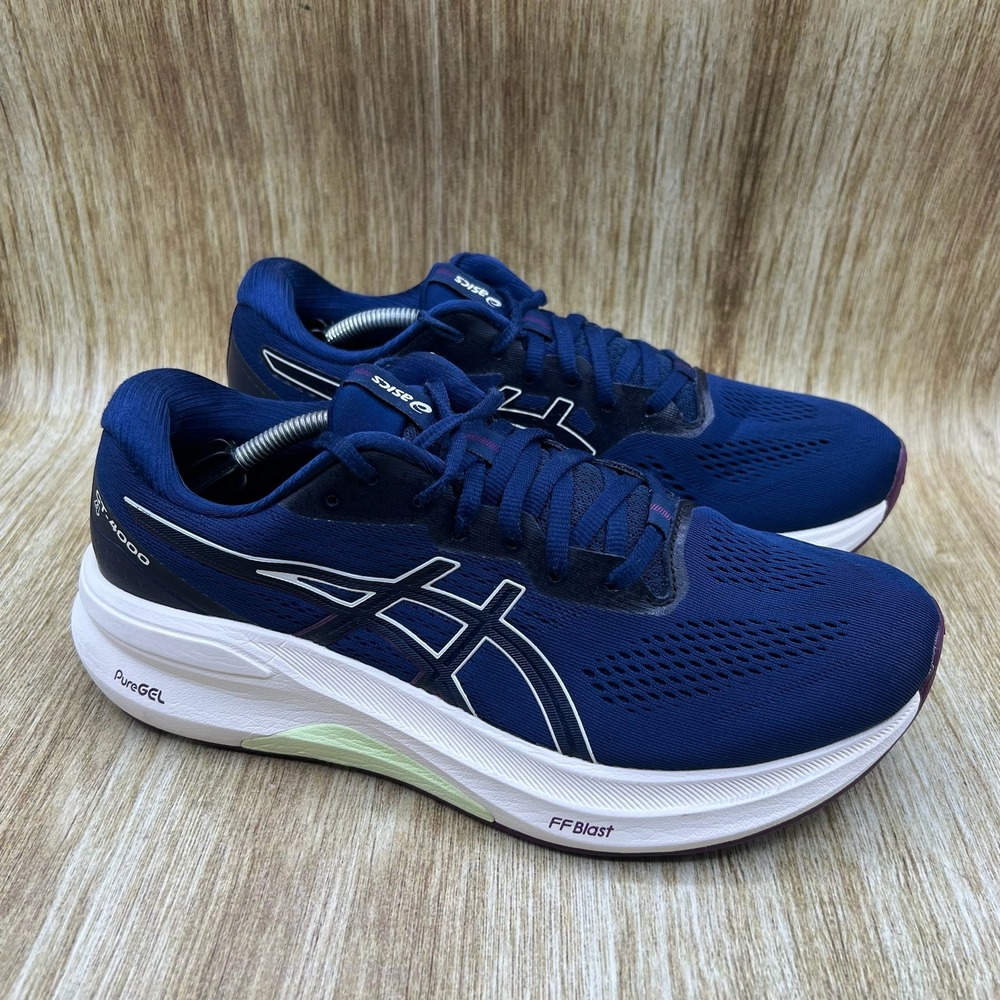 ASICS GT-4000 4 Running Shoes Women's Size 10 Navy Blue Stability‎ 1012B673